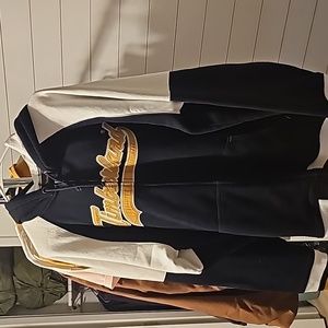 2 timberland jackets, pants and long sleeve shirt